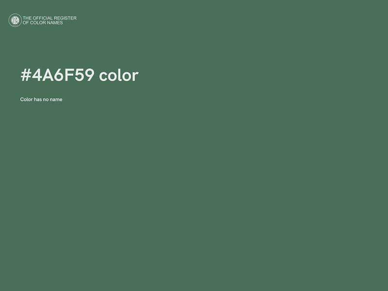 #4A6F59 color image