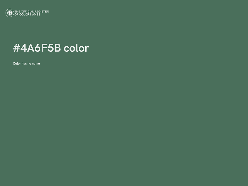 #4A6F5B color image