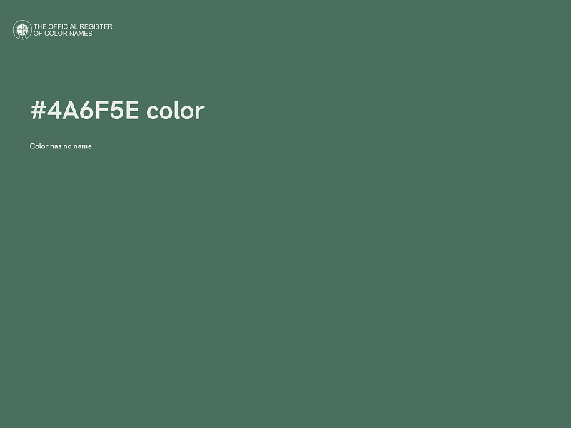 #4A6F5E color image