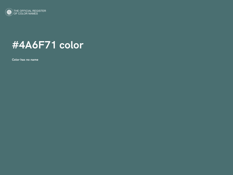 #4A6F71 color image