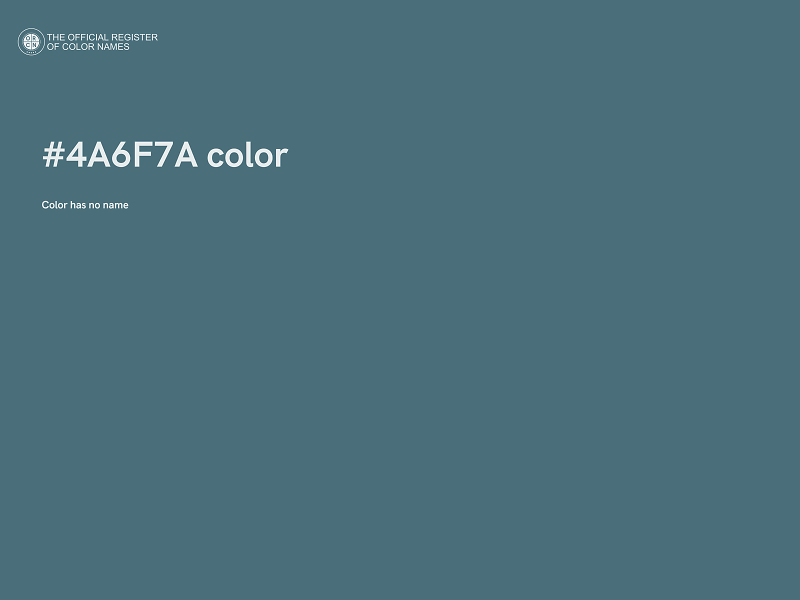 #4A6F7A color image