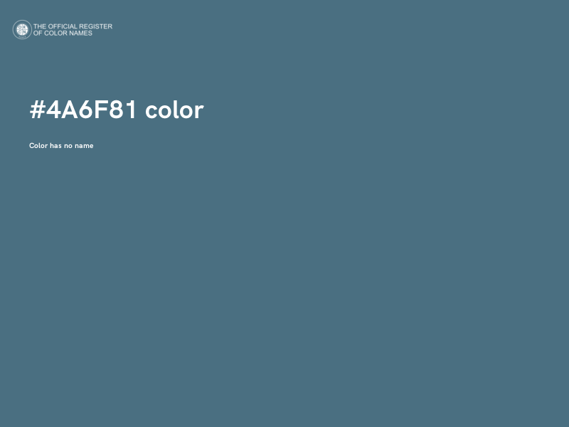 #4A6F81 color image