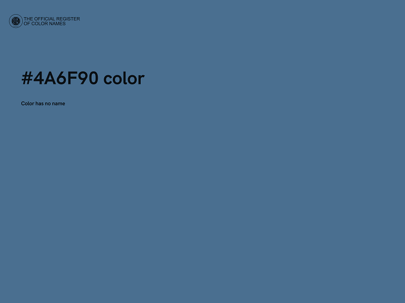 #4A6F90 color image