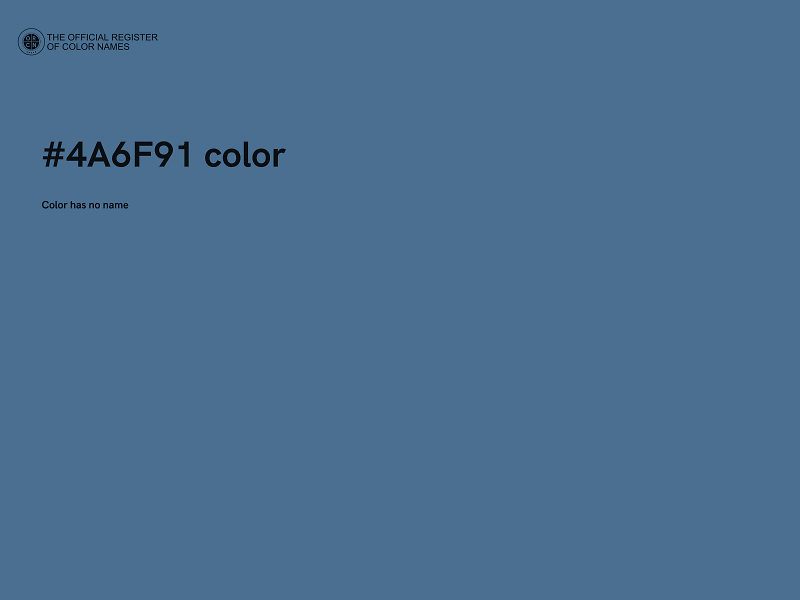 #4A6F91 color image