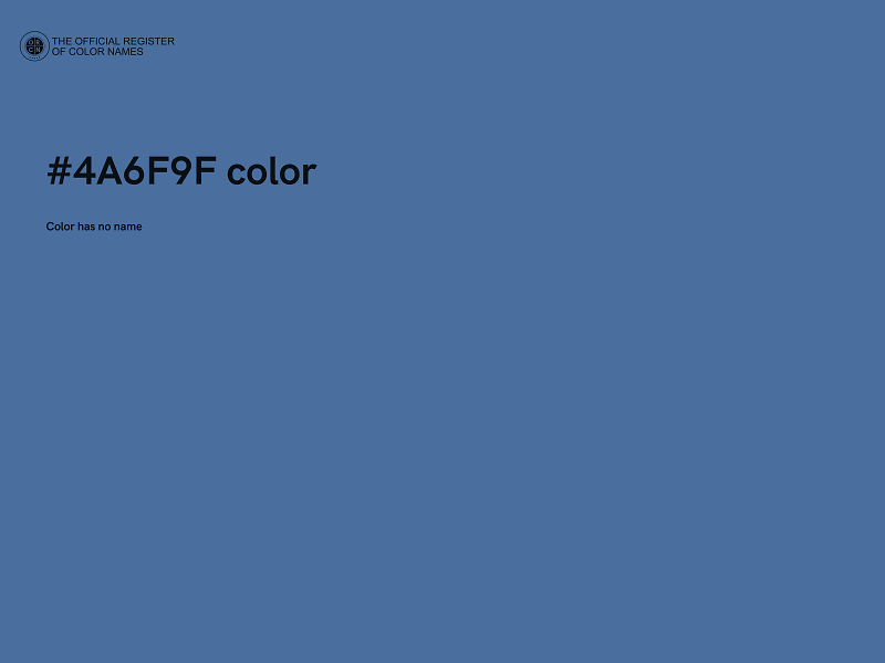 #4A6F9F color image