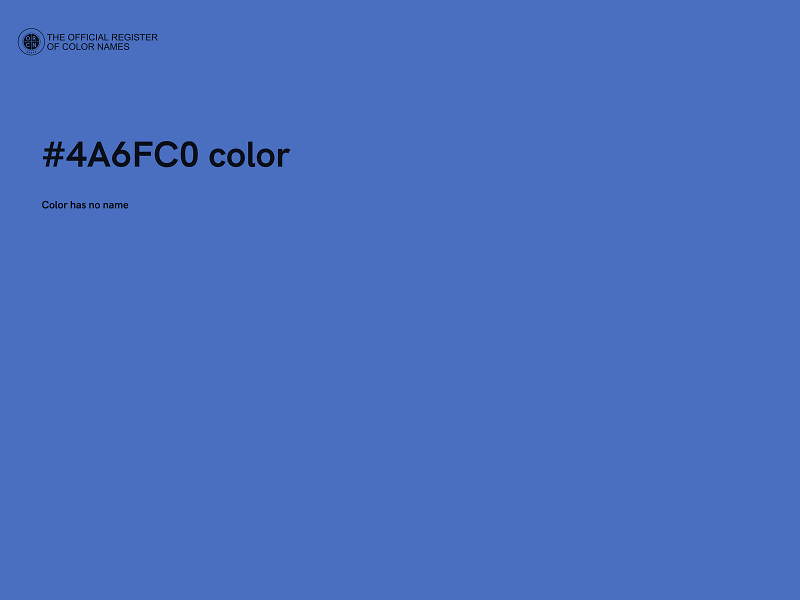 #4A6FC0 color image