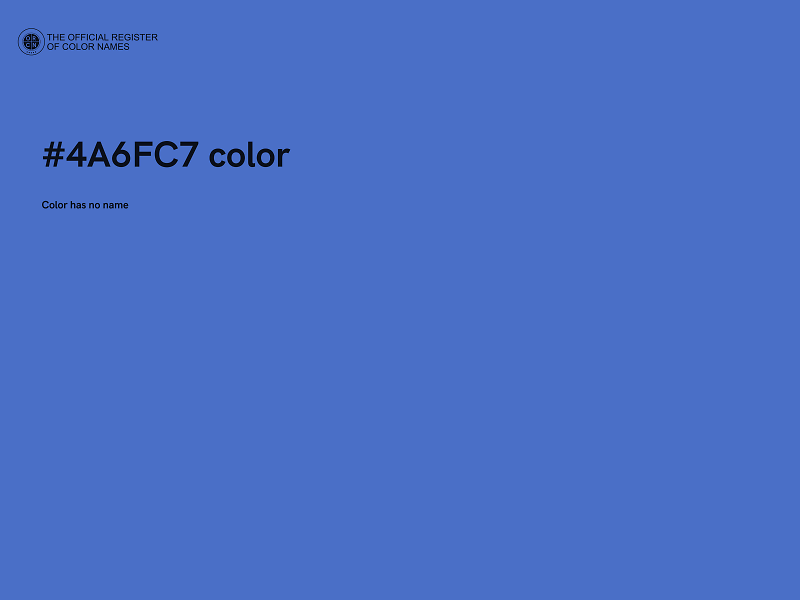 #4A6FC7 color image