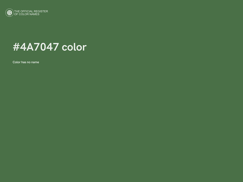 #4A7047 color image