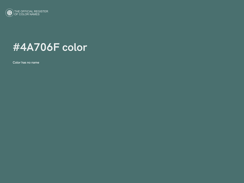 #4A706F color image