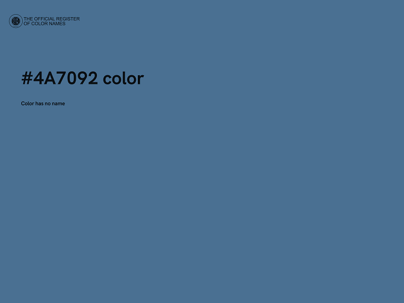 #4A7092 color image