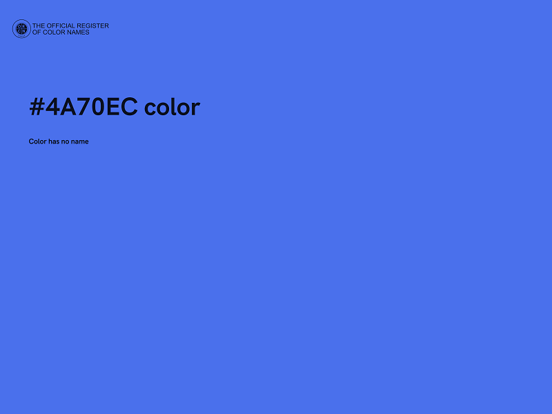 #4A70EC color image