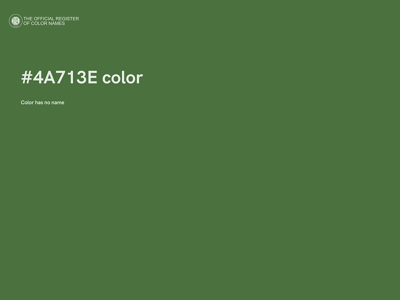 #4A713E color image