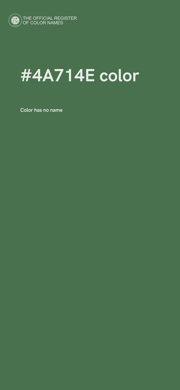 #4A714E color image