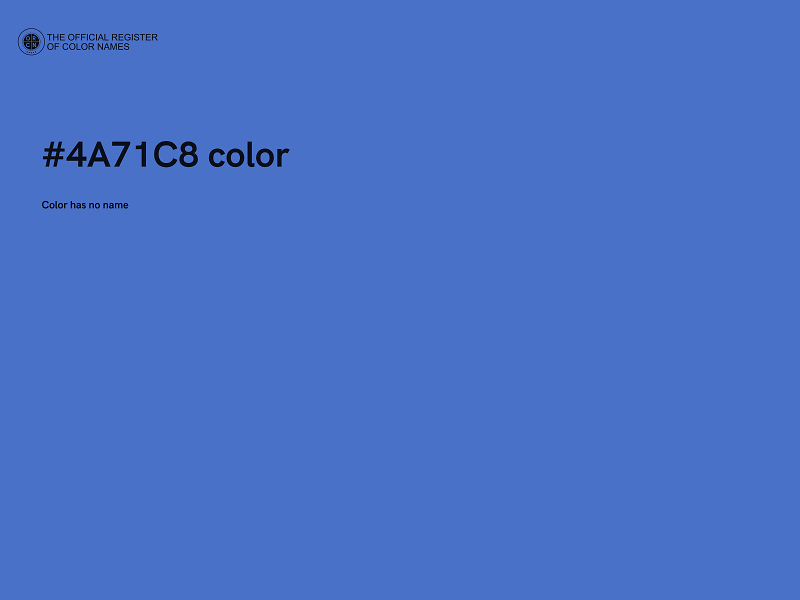 #4A71C8 color image