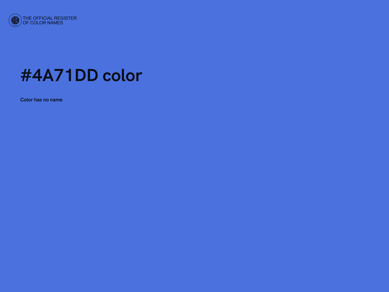 #4A71DD color image