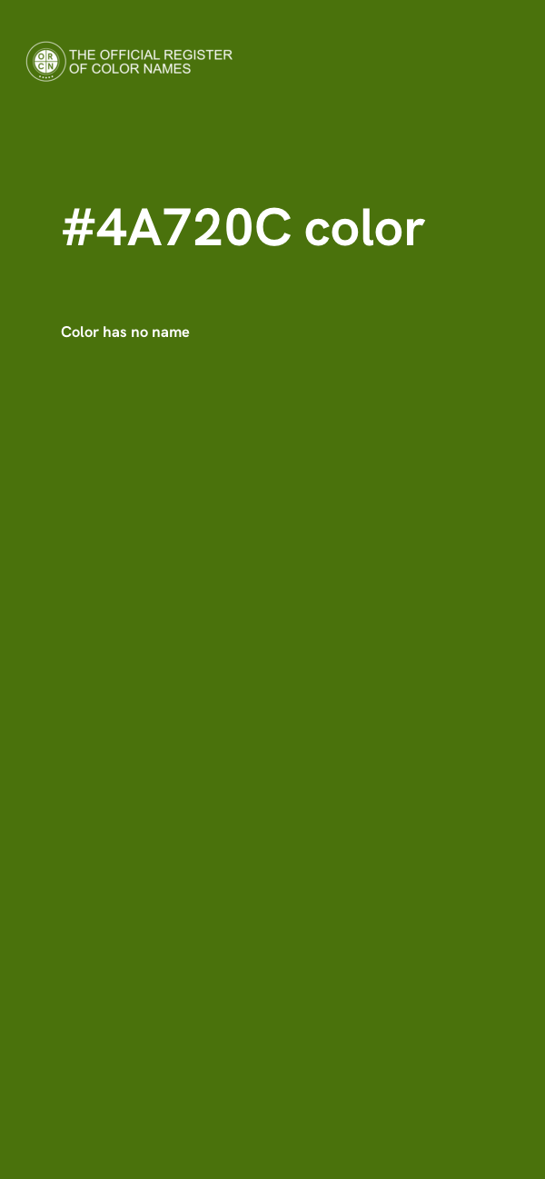 #4A720C color image
