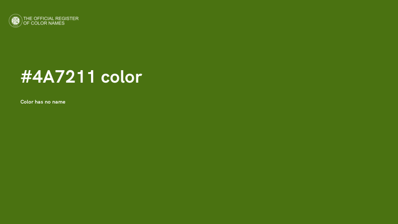#4A7211 color image
