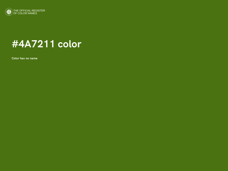 #4A7211 color image