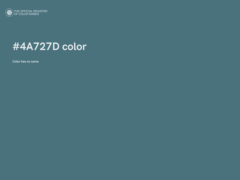 #4A727D color image