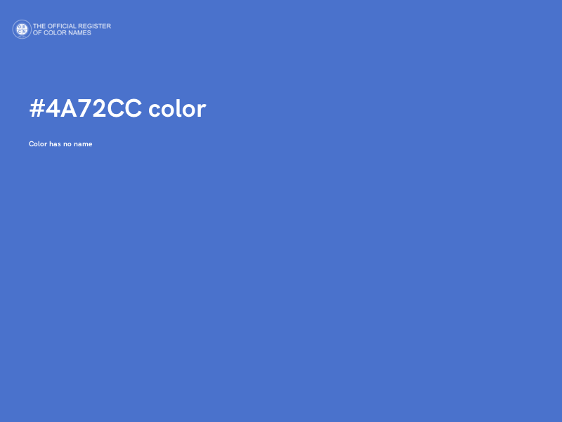 #4A72CC color image
