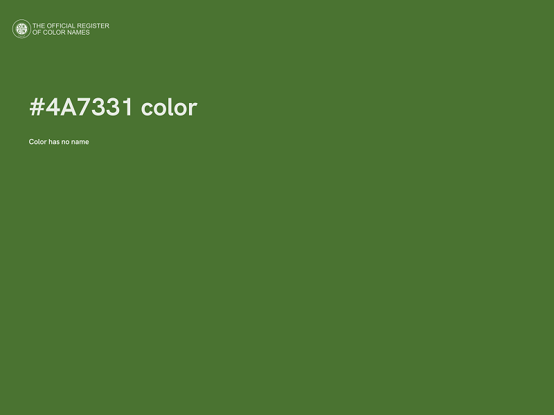 #4A7331 color image