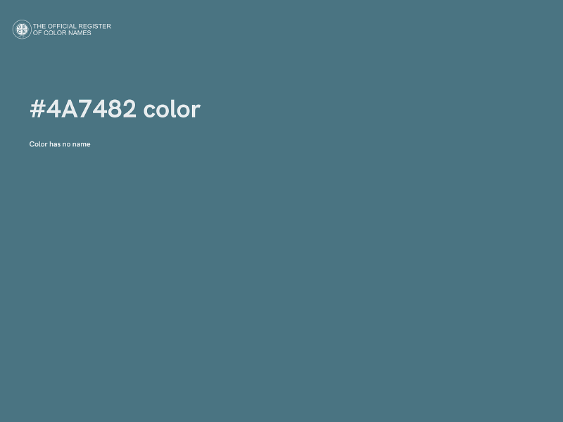 #4A7482 color image