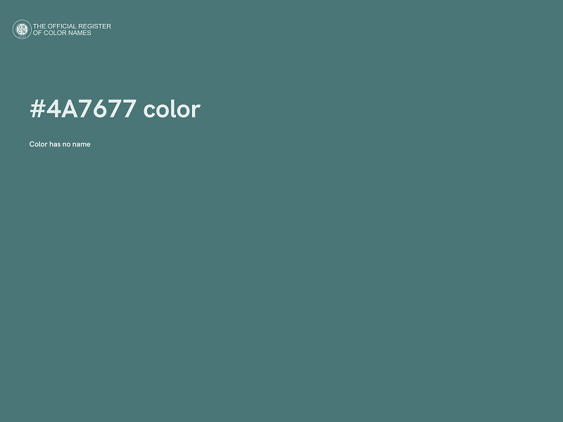 #4A7677 color image