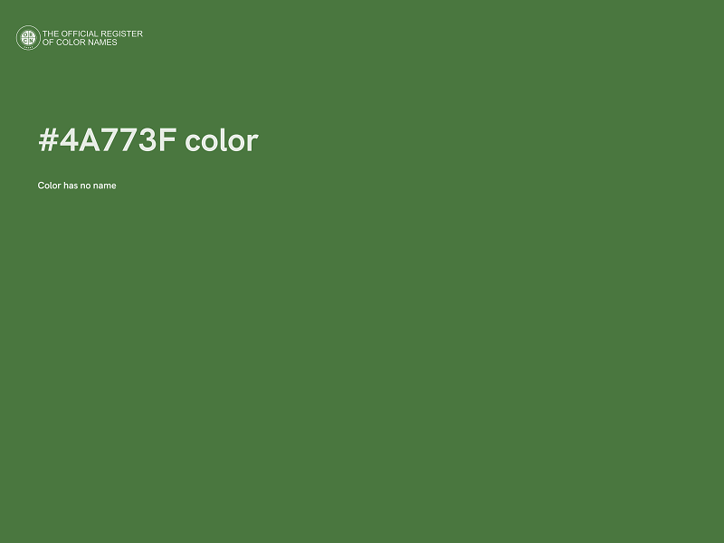 #4A773F color image