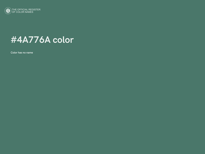 #4A776A color image