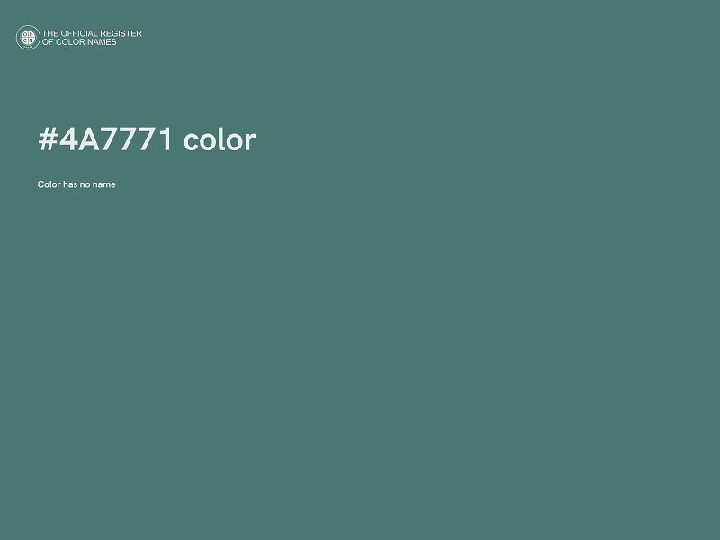 #4A7771 color image