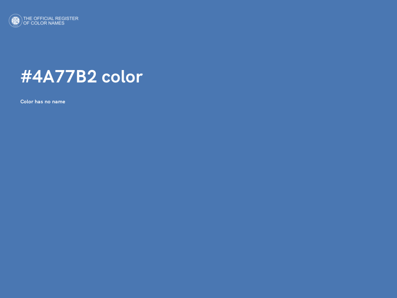#4A77B2 color image
