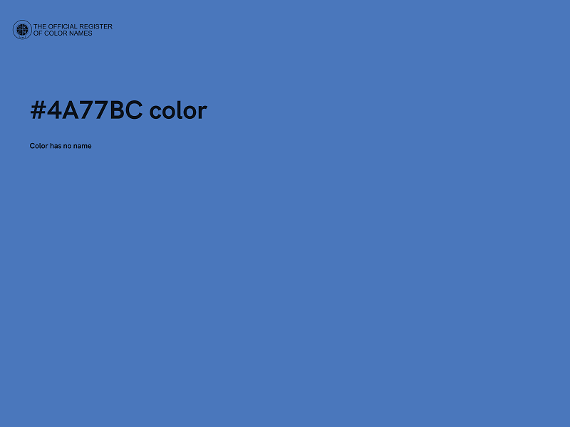 #4A77BC color image