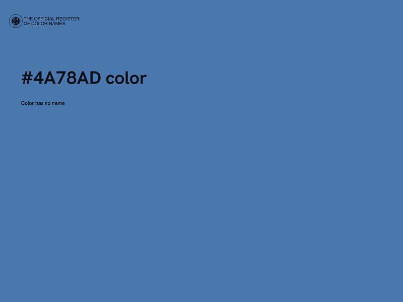 #4A78AD color image