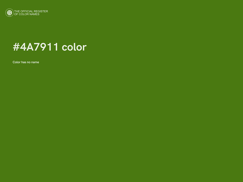 #4A7911 color image