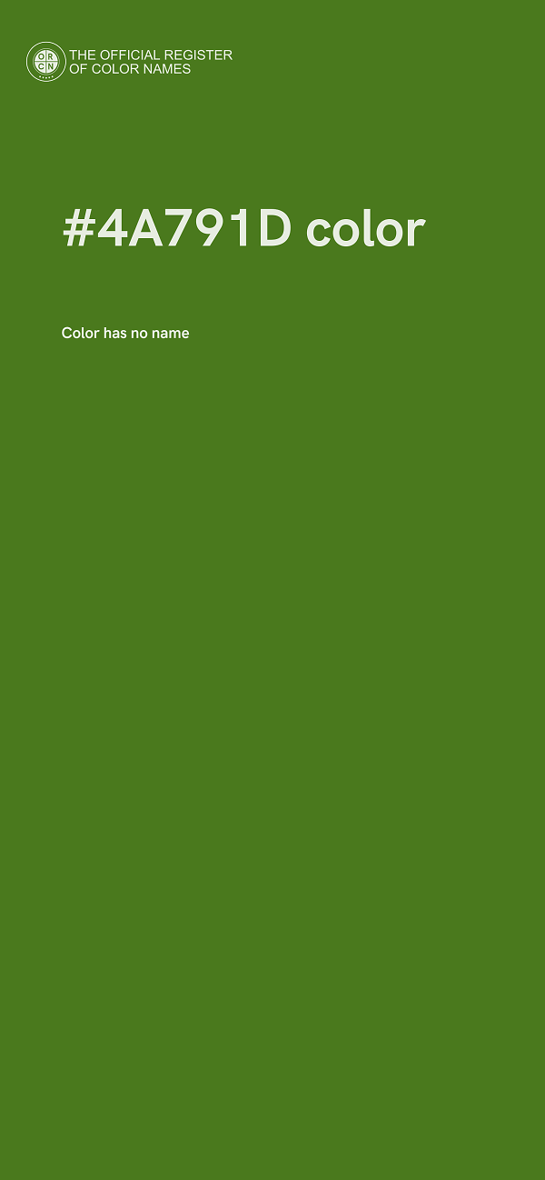 #4A791D color image