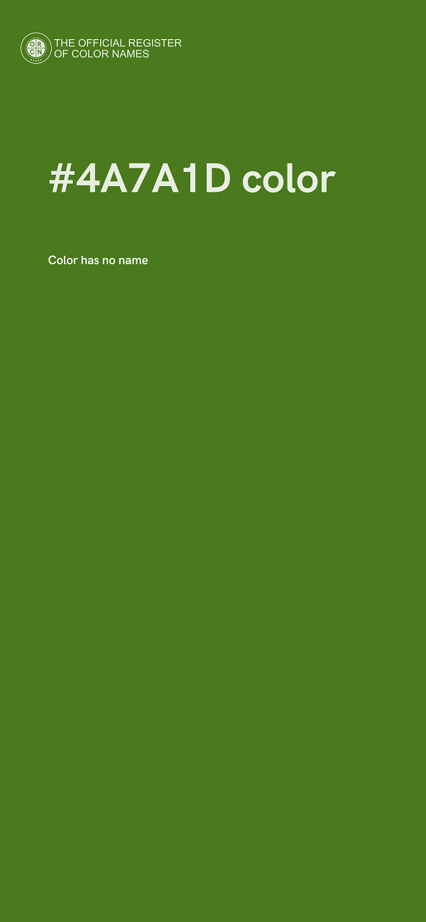 #4A7A1D color image