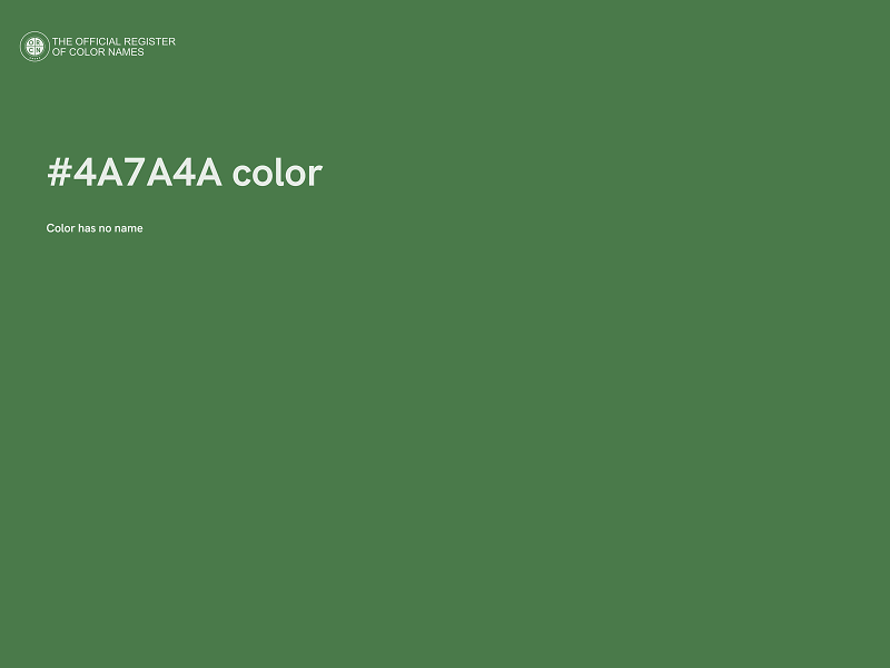 #4A7A4A color image