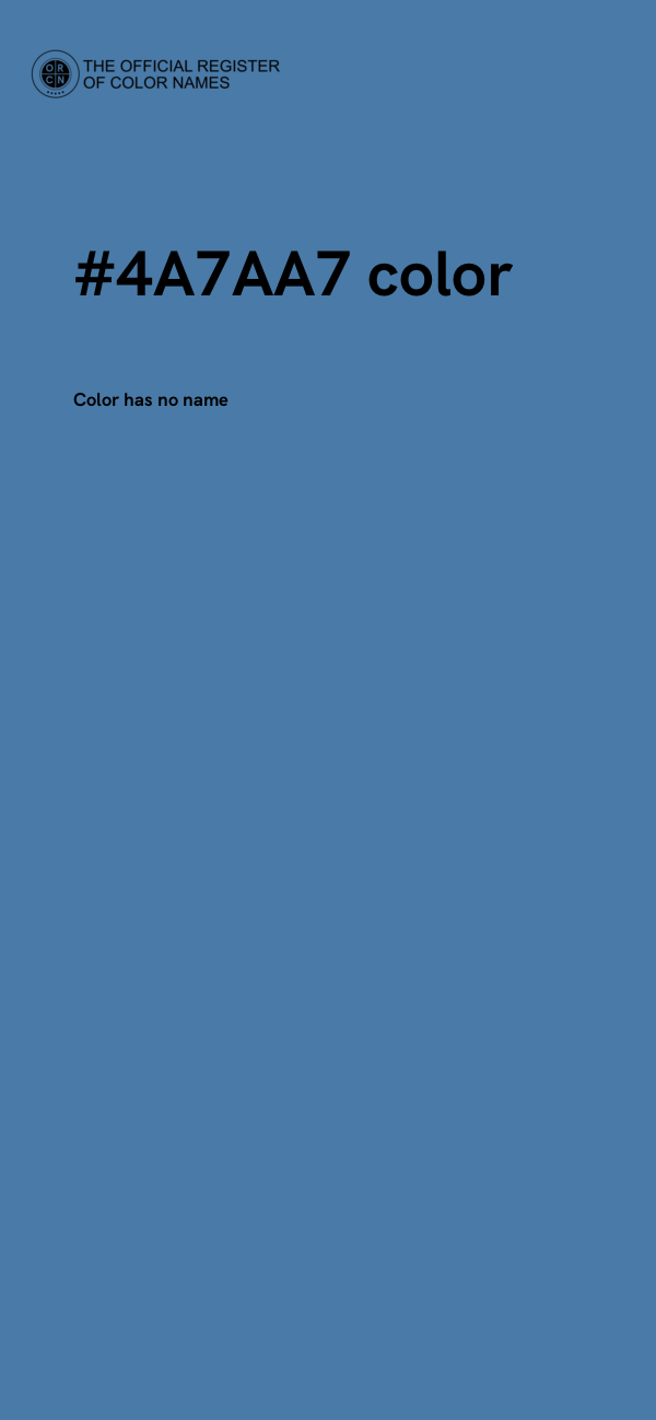 #4A7AA7 color image