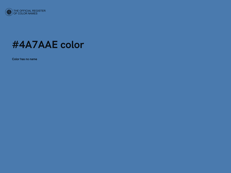 #4A7AAE color image