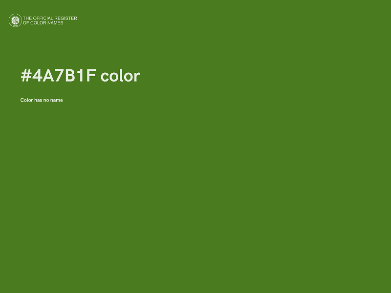 #4A7B1F color image