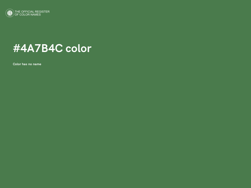 #4A7B4C color image