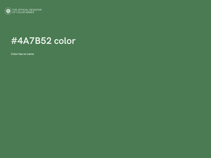 #4A7B52 color image