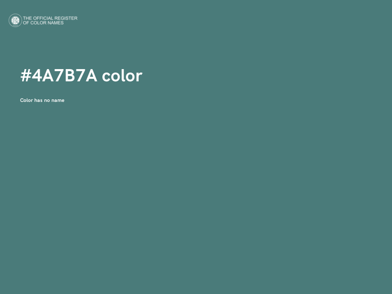 #4A7B7A color image