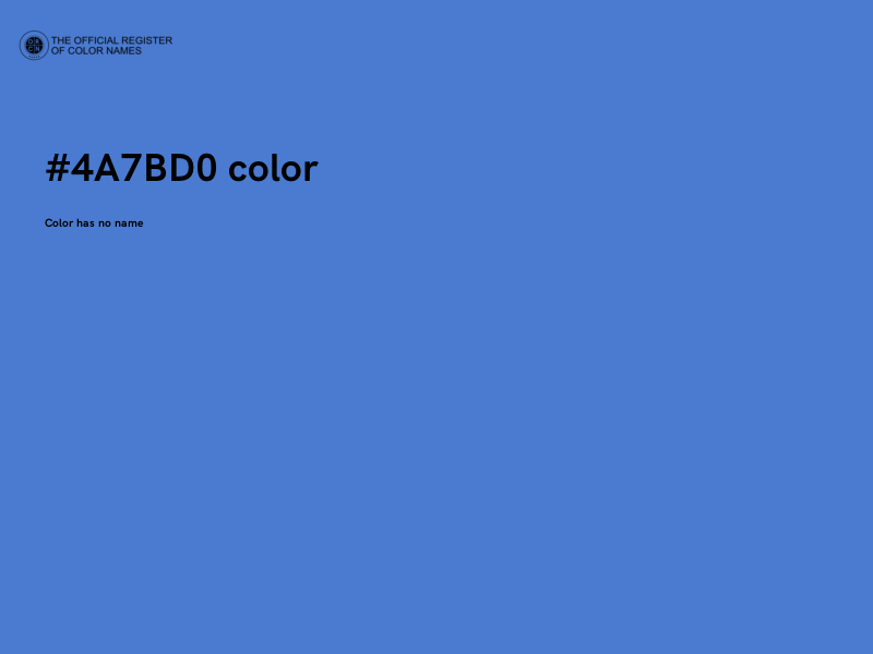 #4A7BD0 color image
