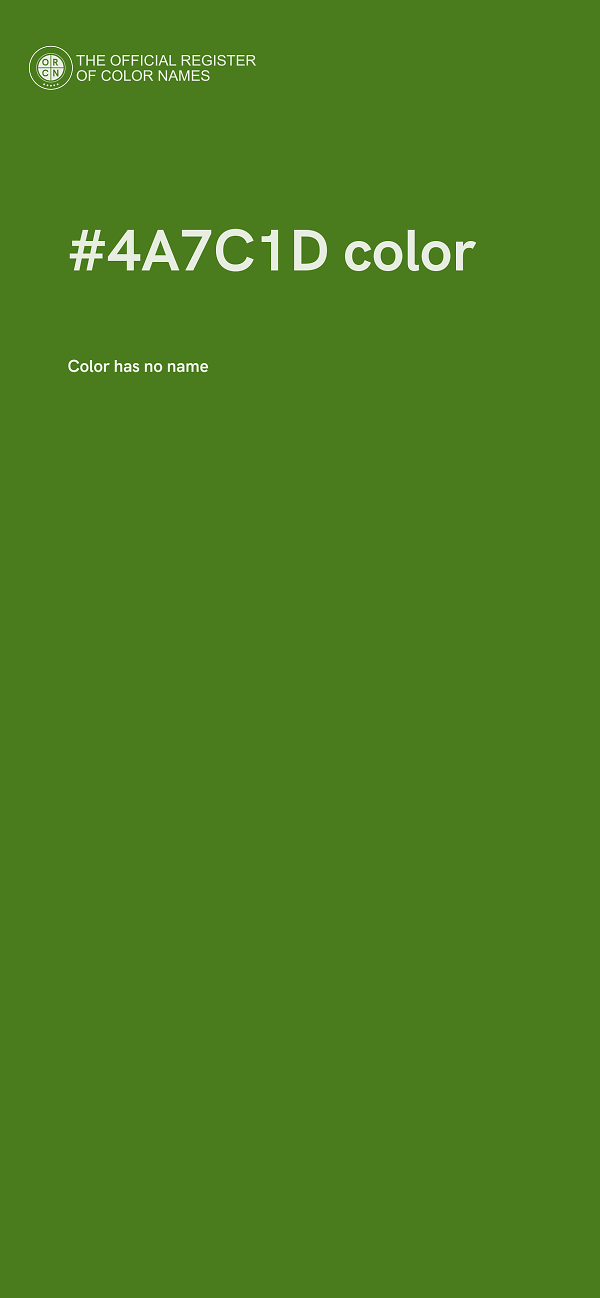 #4A7C1D color image