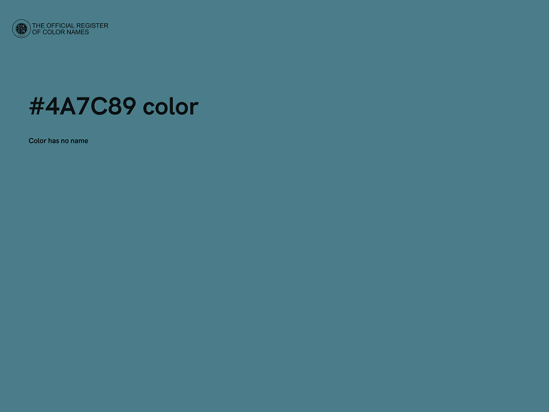 #4A7C89 color image