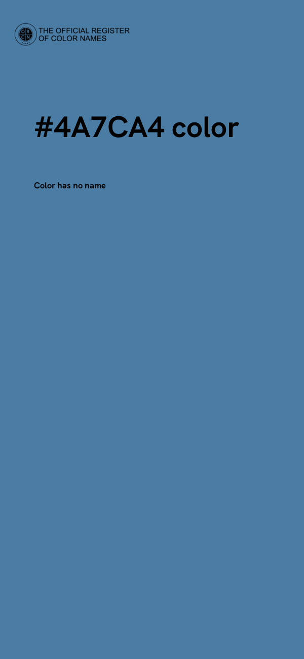 #4A7CA4 color image