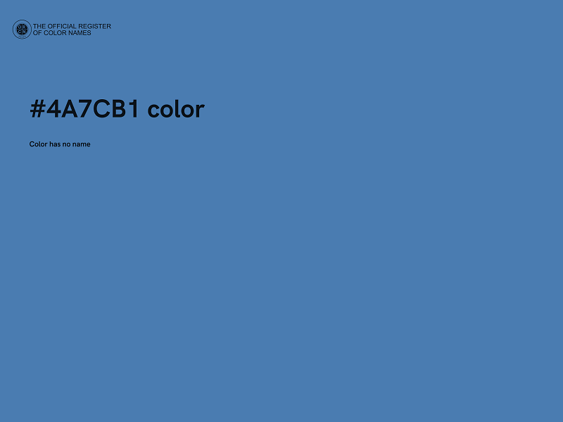 #4A7CB1 color image