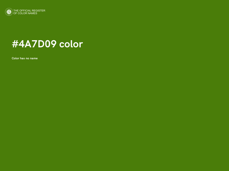 #4A7D09 color image