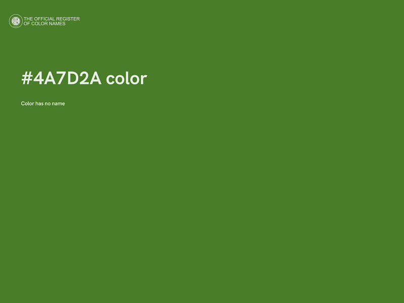 #4A7D2A color image